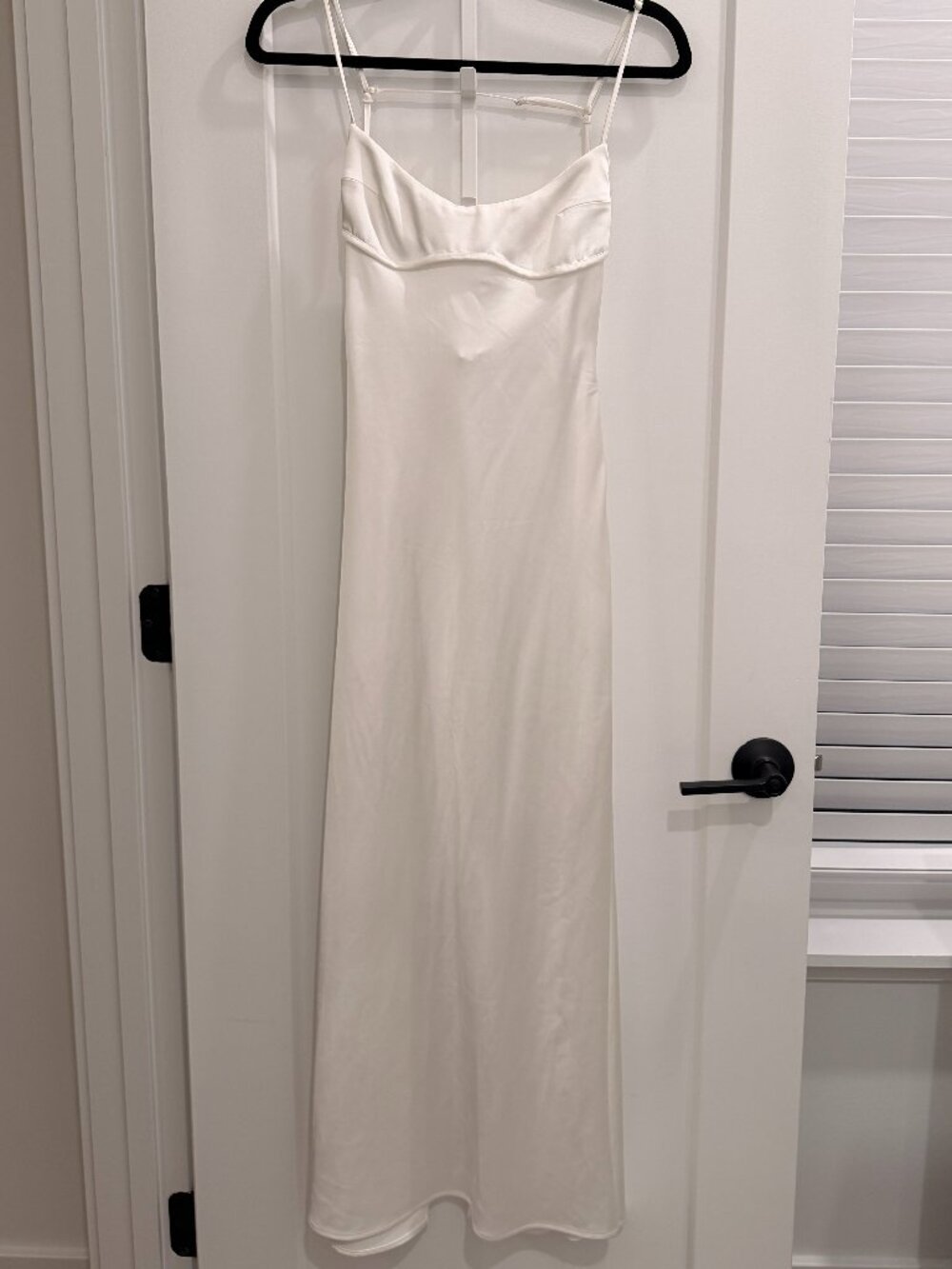 White Maxi Silk Dress